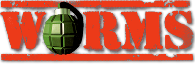 Worms logo for Amiga